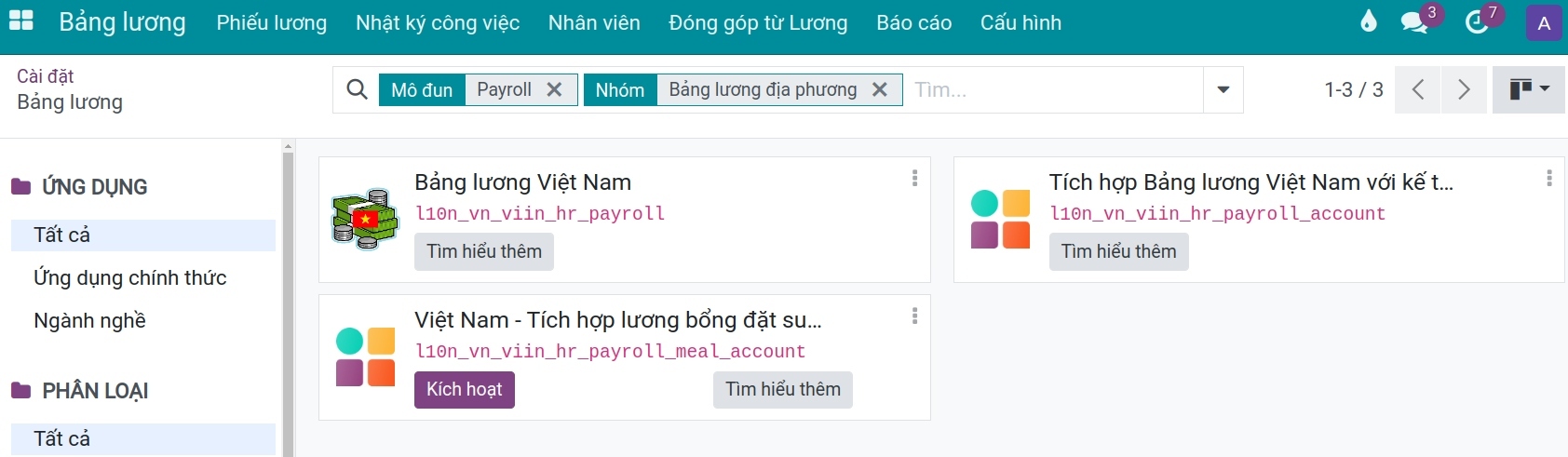 Bản địa hóa Bảng lương Viindoo