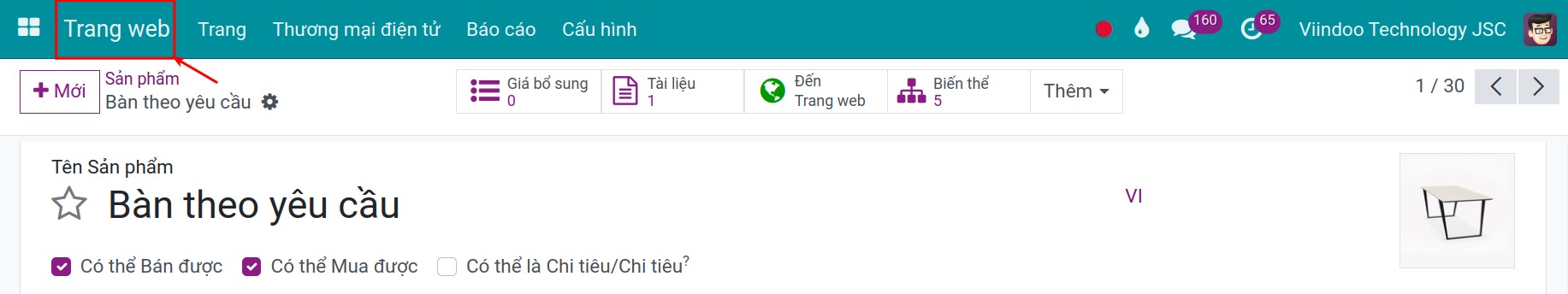 Đi đến Website Viindoo