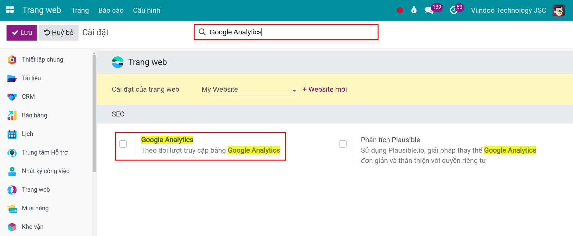 Theo vết truy cập trong Google Analytics