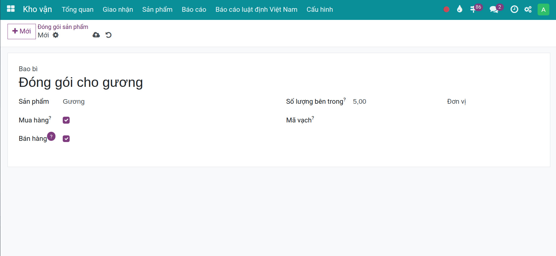 Tạo kiểu đóng gói sản phẩm