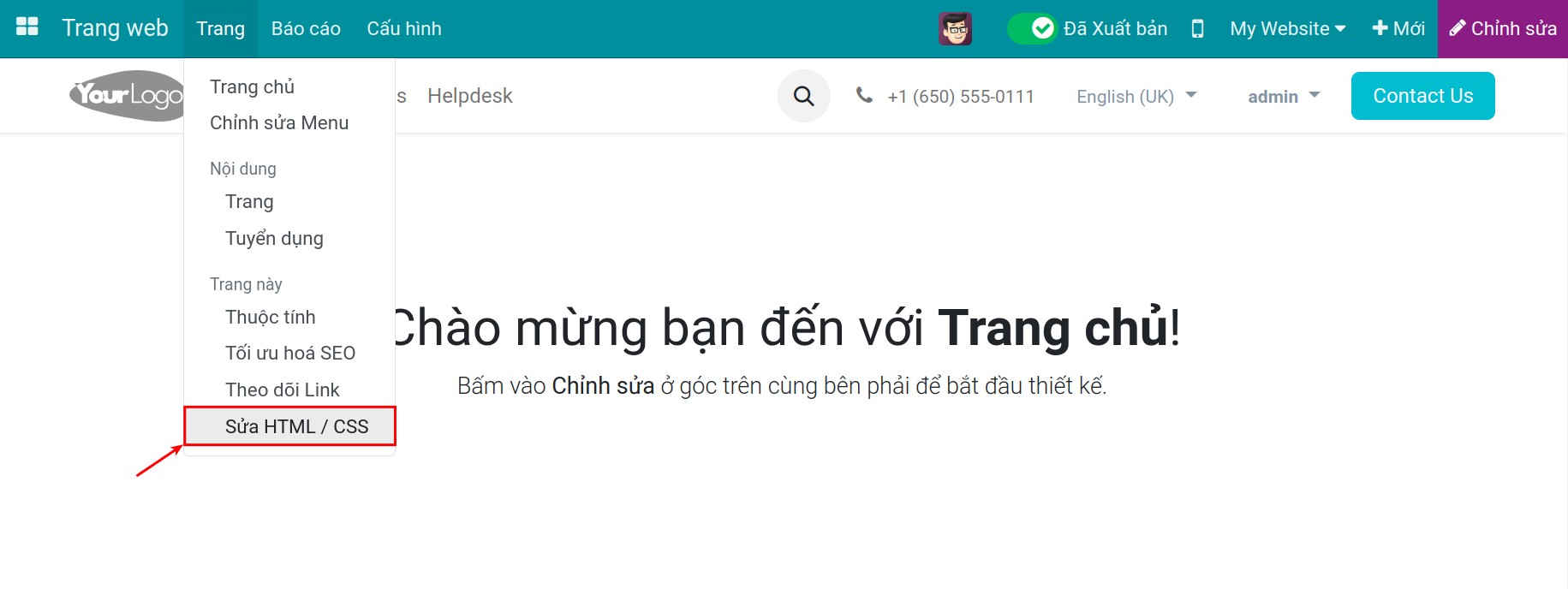 acess to HTML/CSS editor