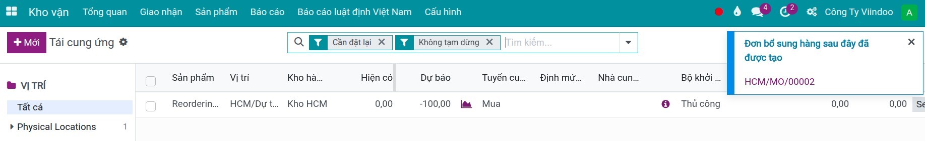 Notification operations