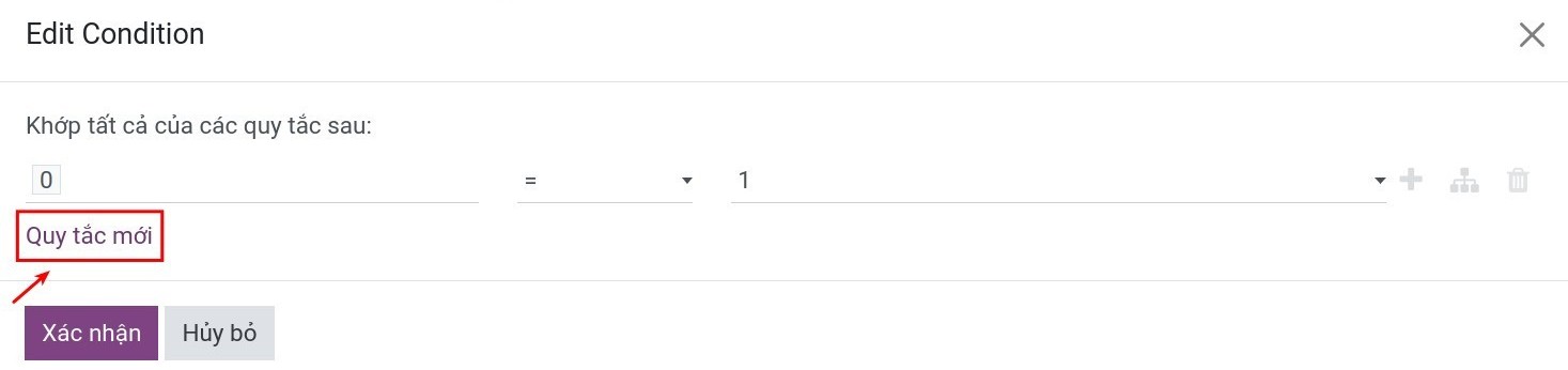 Thêm điều kiện