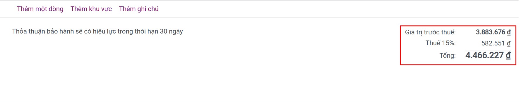 create an invoices with percent with an amount
