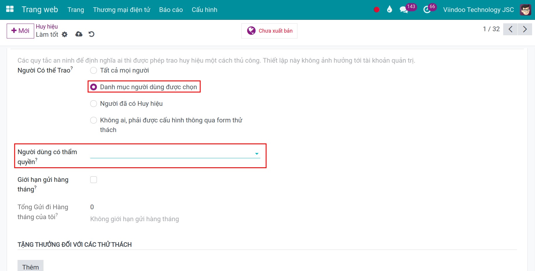 Người dùng có thẩm quyền.