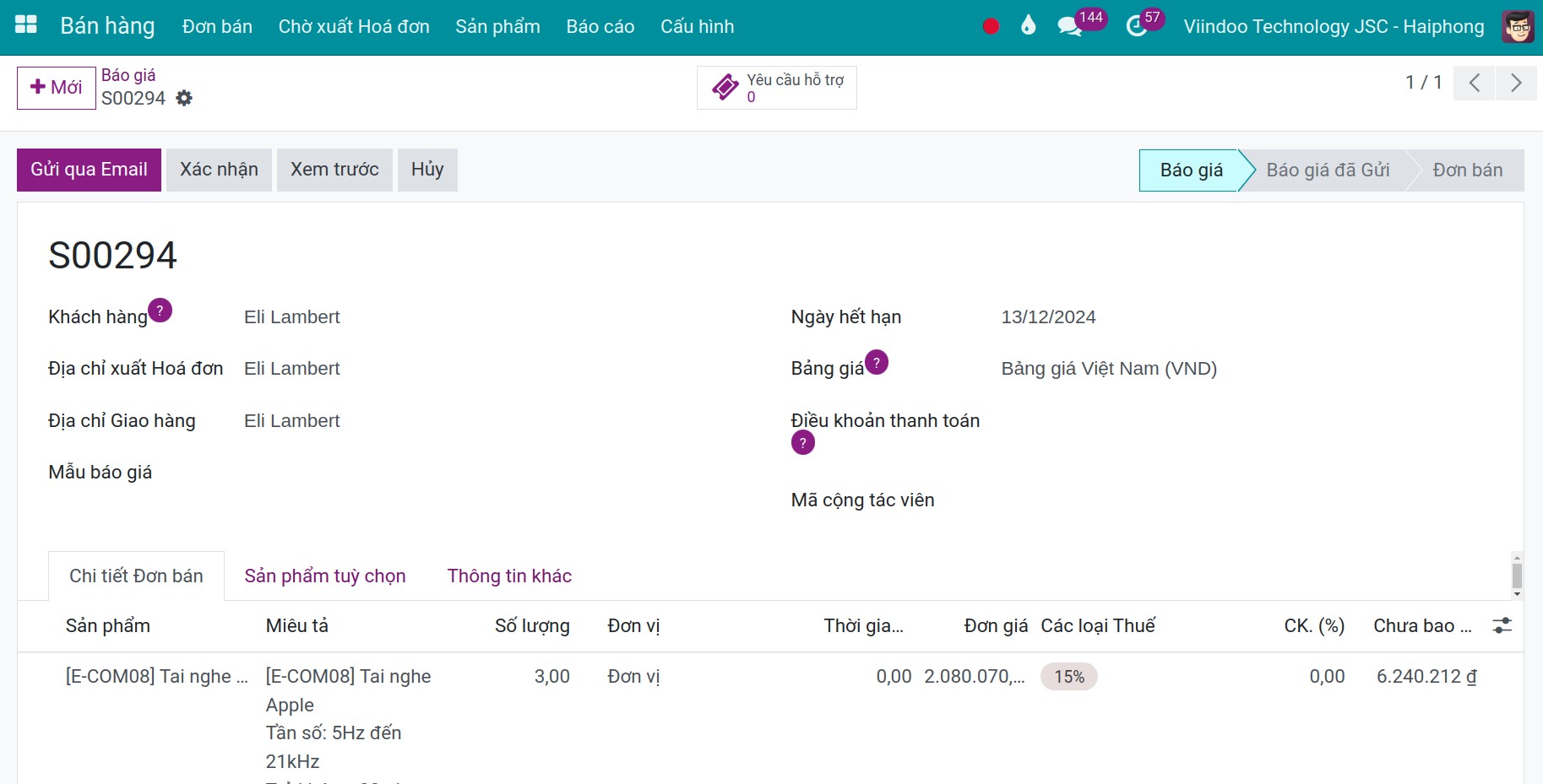 Tạo đơn bán áp dụng mua x tặng y