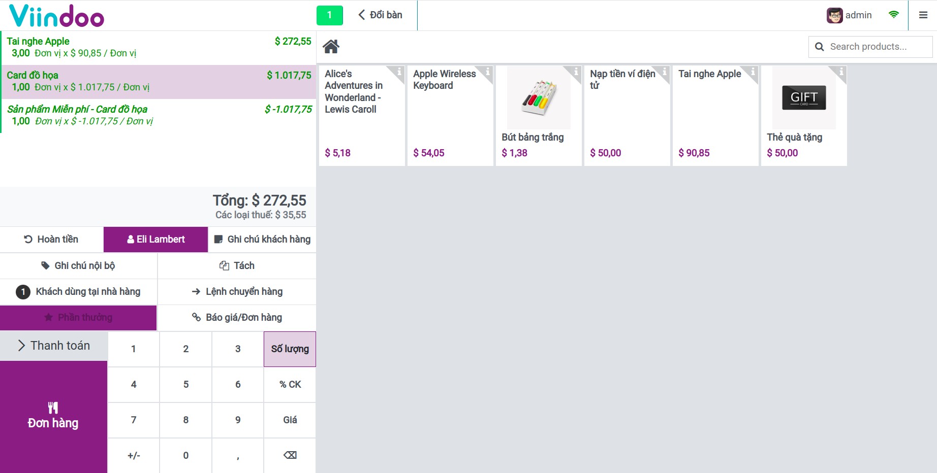 Tạo đơn bán trong Viindoo