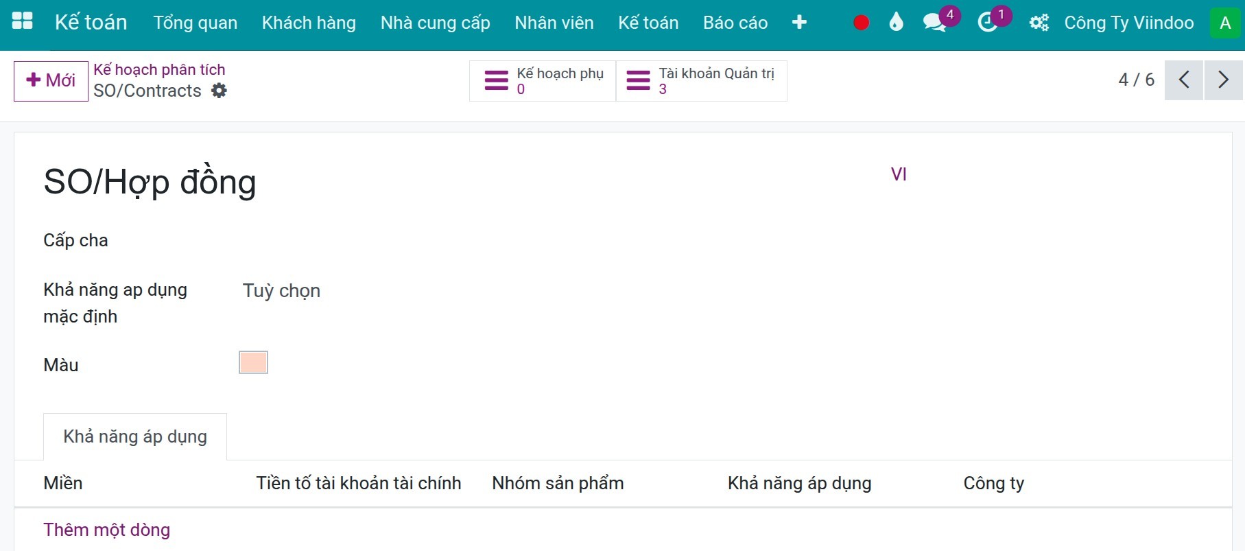 Configure Analytic plans
