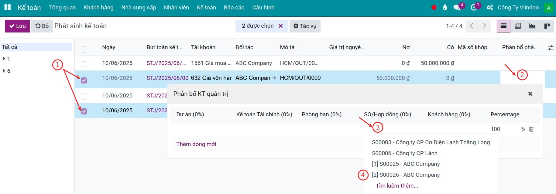 Assign Analytic account to journal items