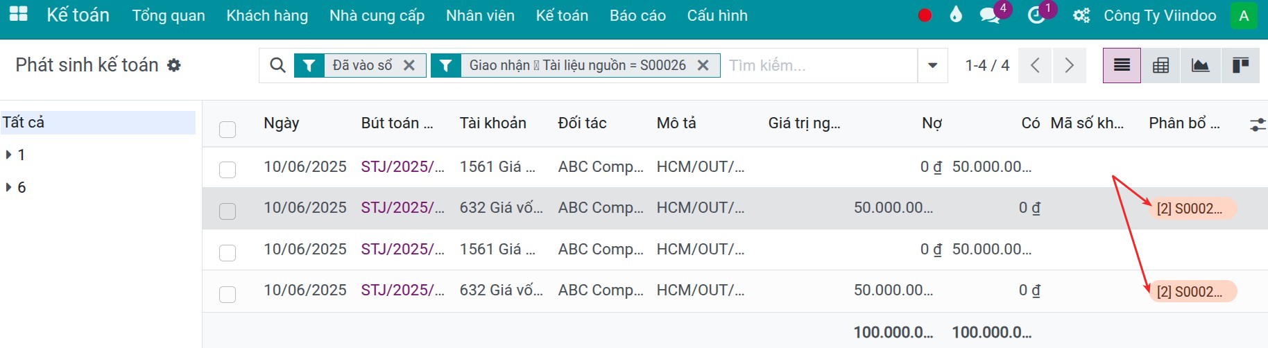 Assign Analytic account to journal items