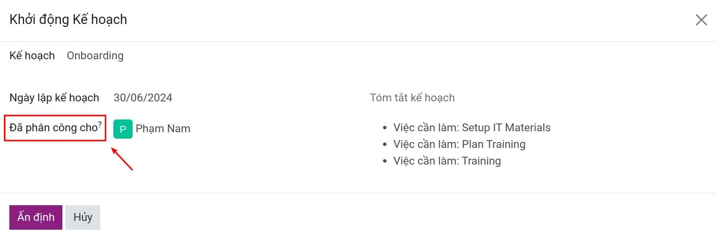 Chọn kiểu hoạt động