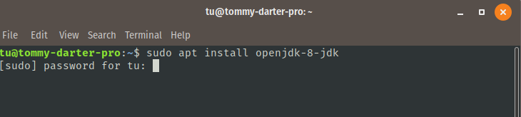 Cài đặt bằng Terminal