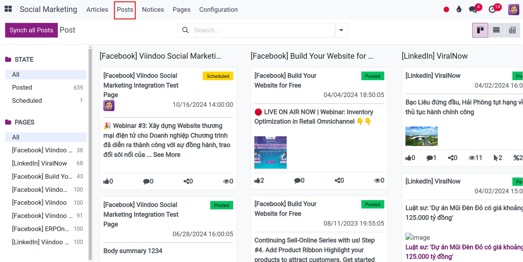 List of Posts