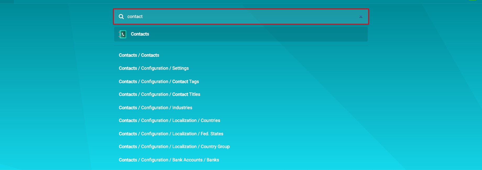 Typing a keyword on the Home Menu to find a menu