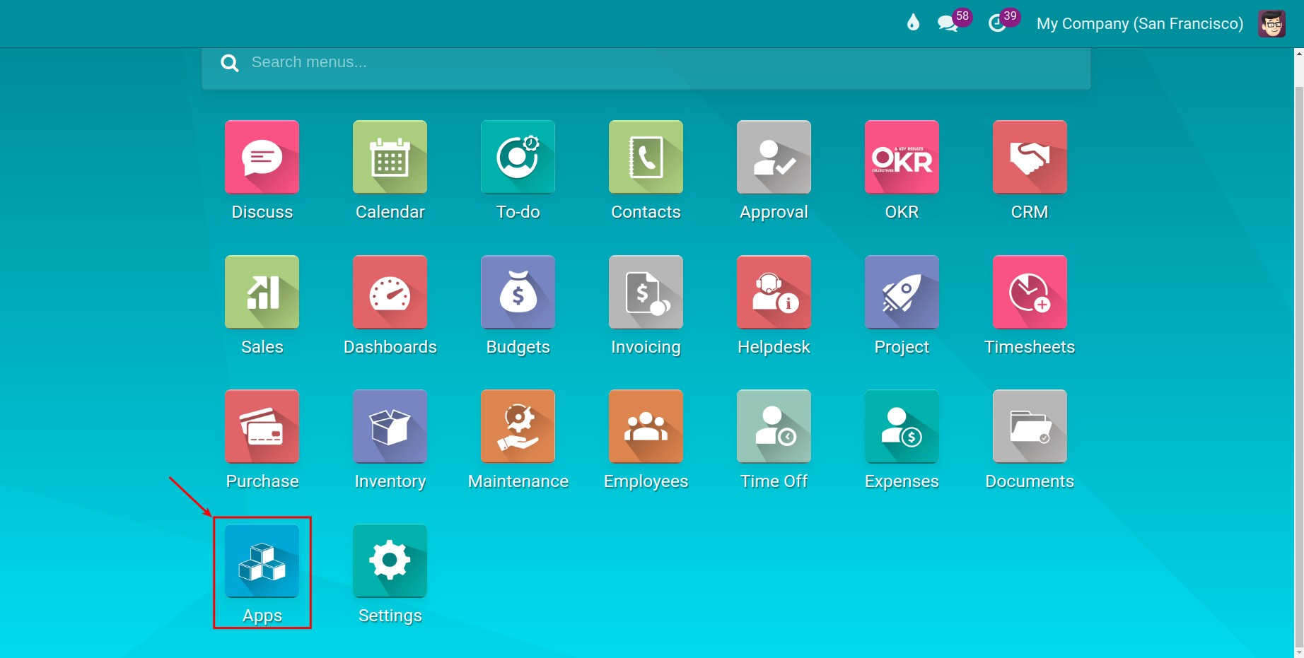 Enter Viindoo Apps