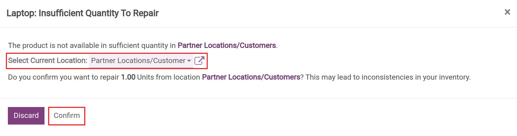 Select Current Location.