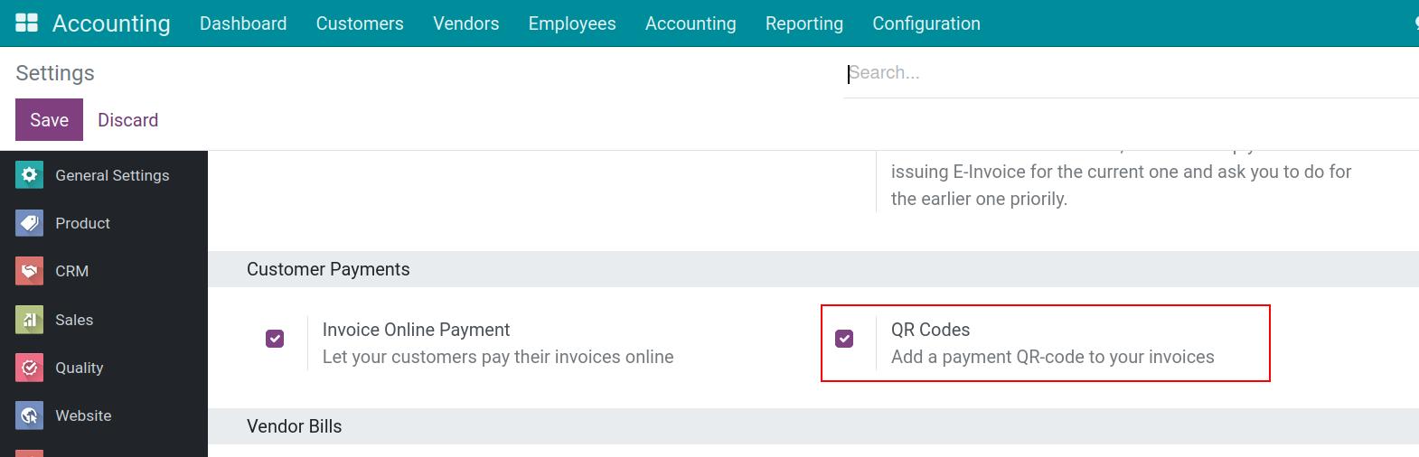 emv qr code in Viindoo