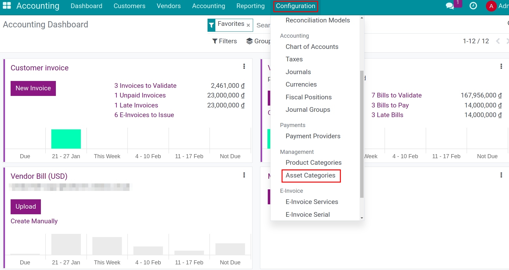 Link directly to Asset category