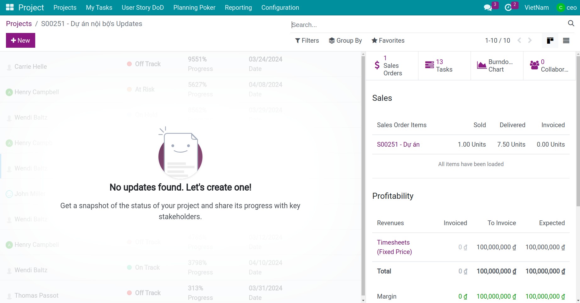 step 2: View the statistics of the number of recorded hours