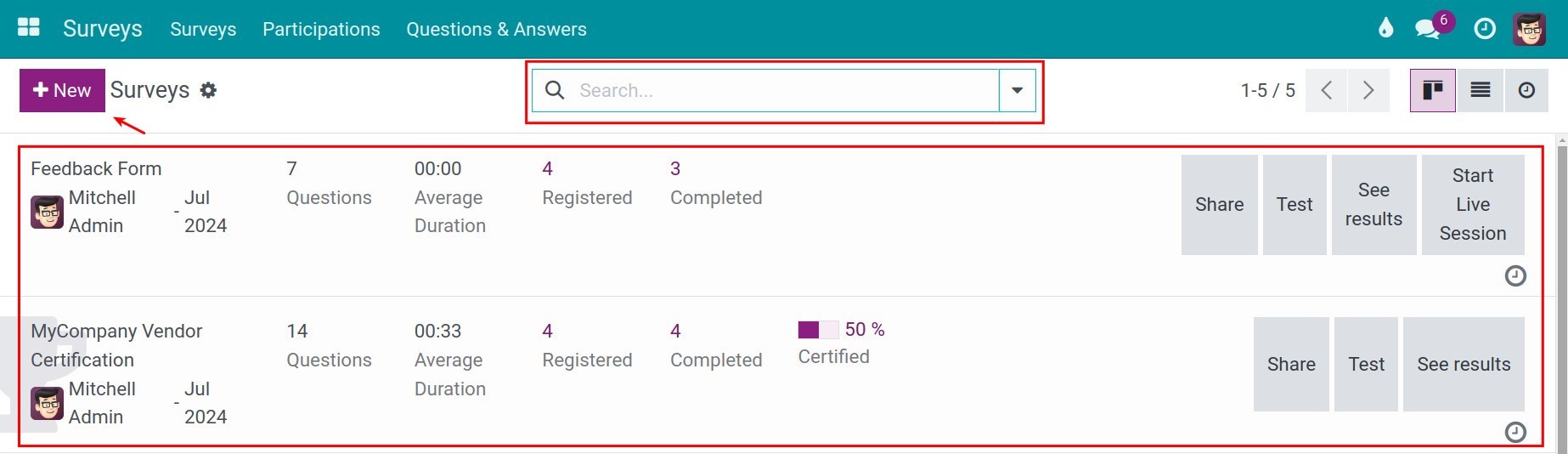 Surveys overview