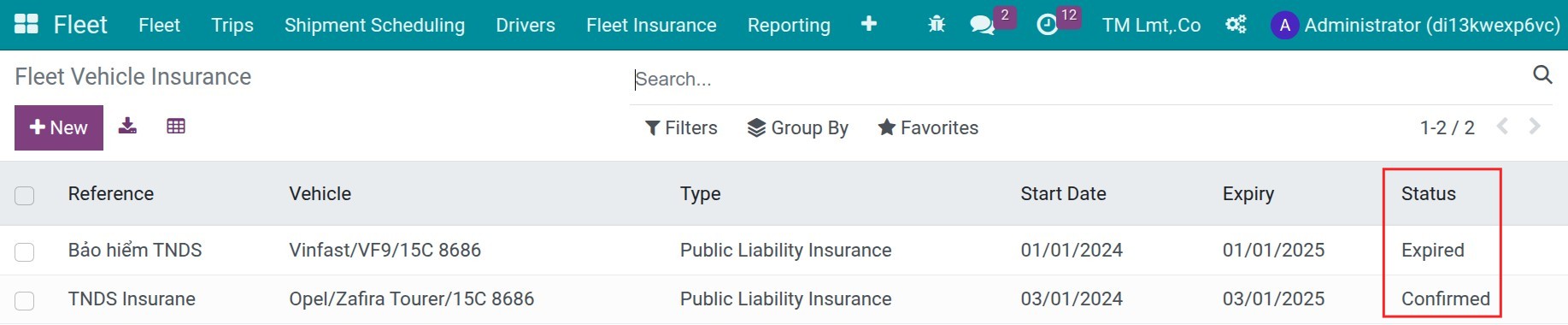 Vehicle Insurance