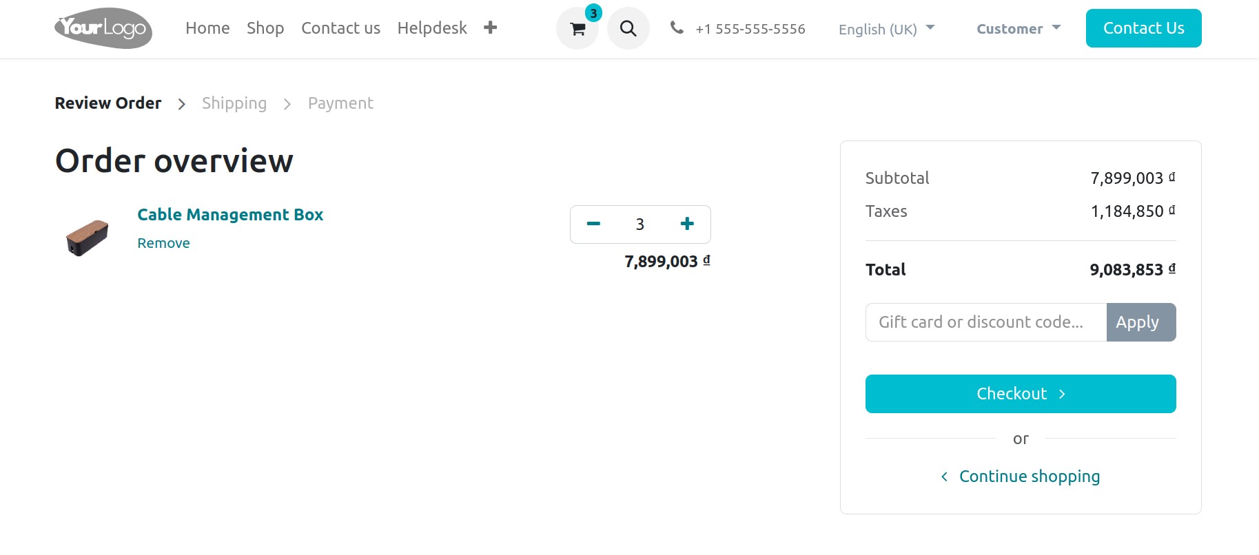 click on the payment button