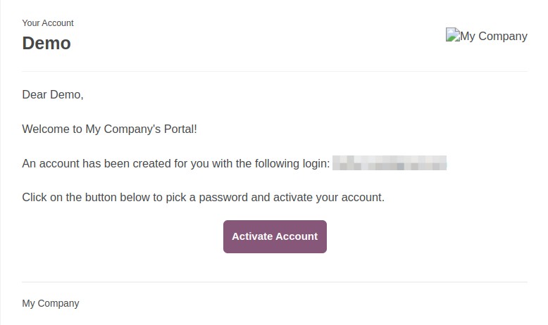 Activate Account Email