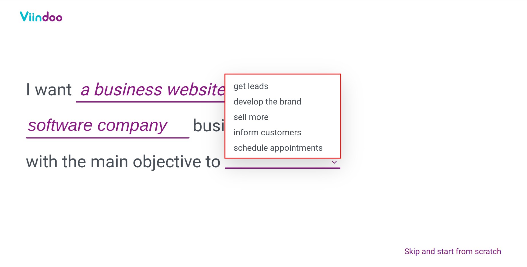 Define website business and purpose - 4