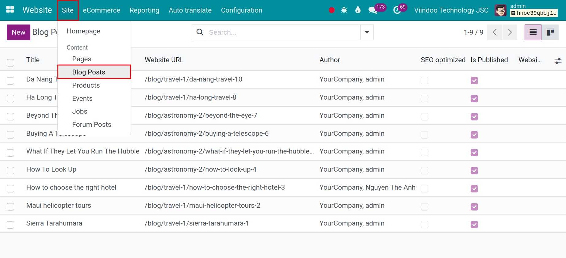 Blog Posts
