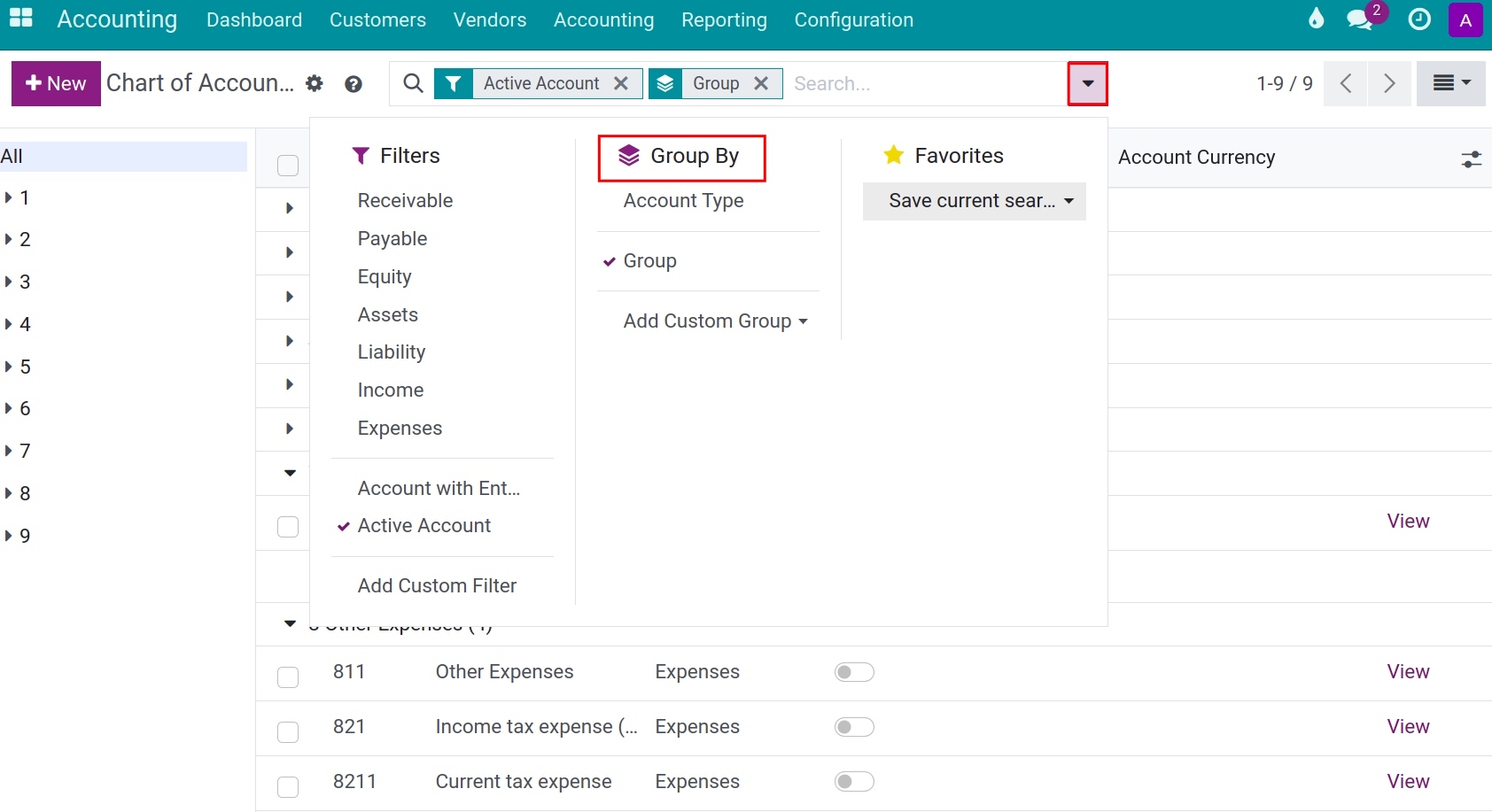 Account - Viindoo accounting software