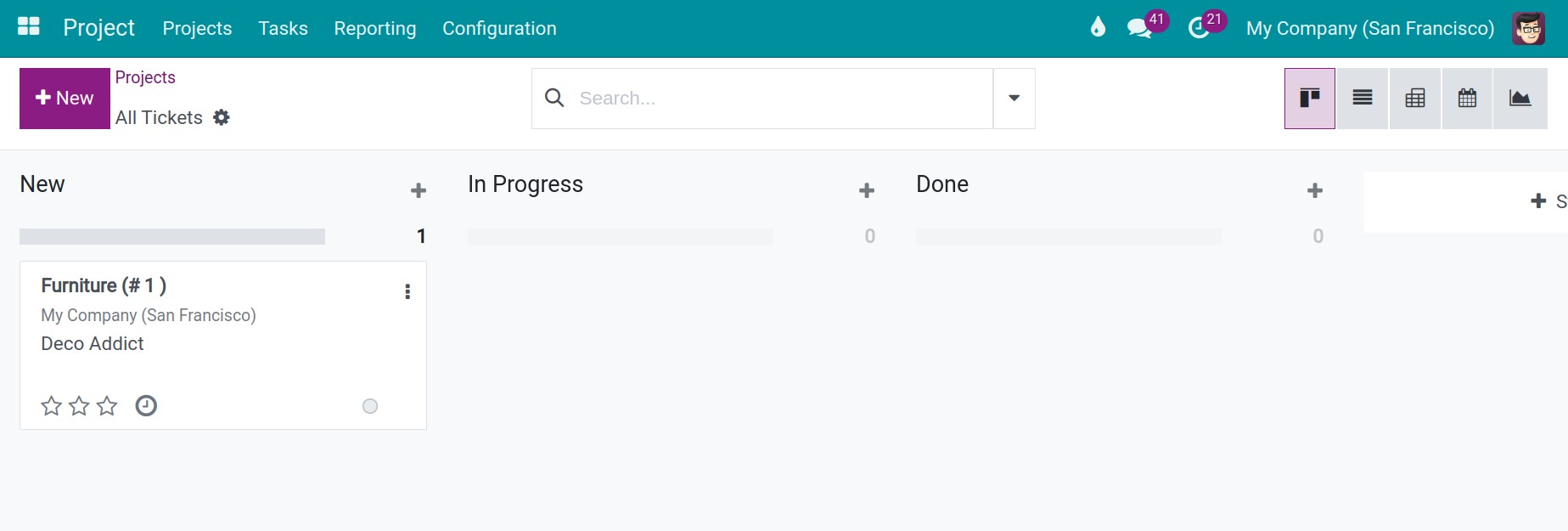 View project support requirements