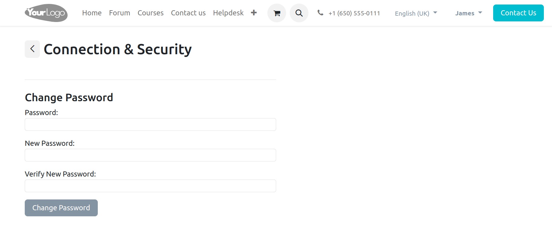 Change password done