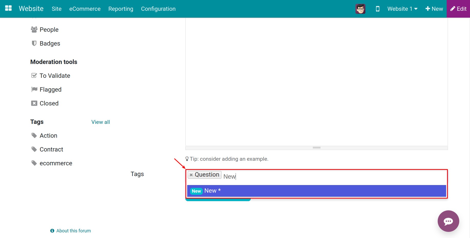 Using tags