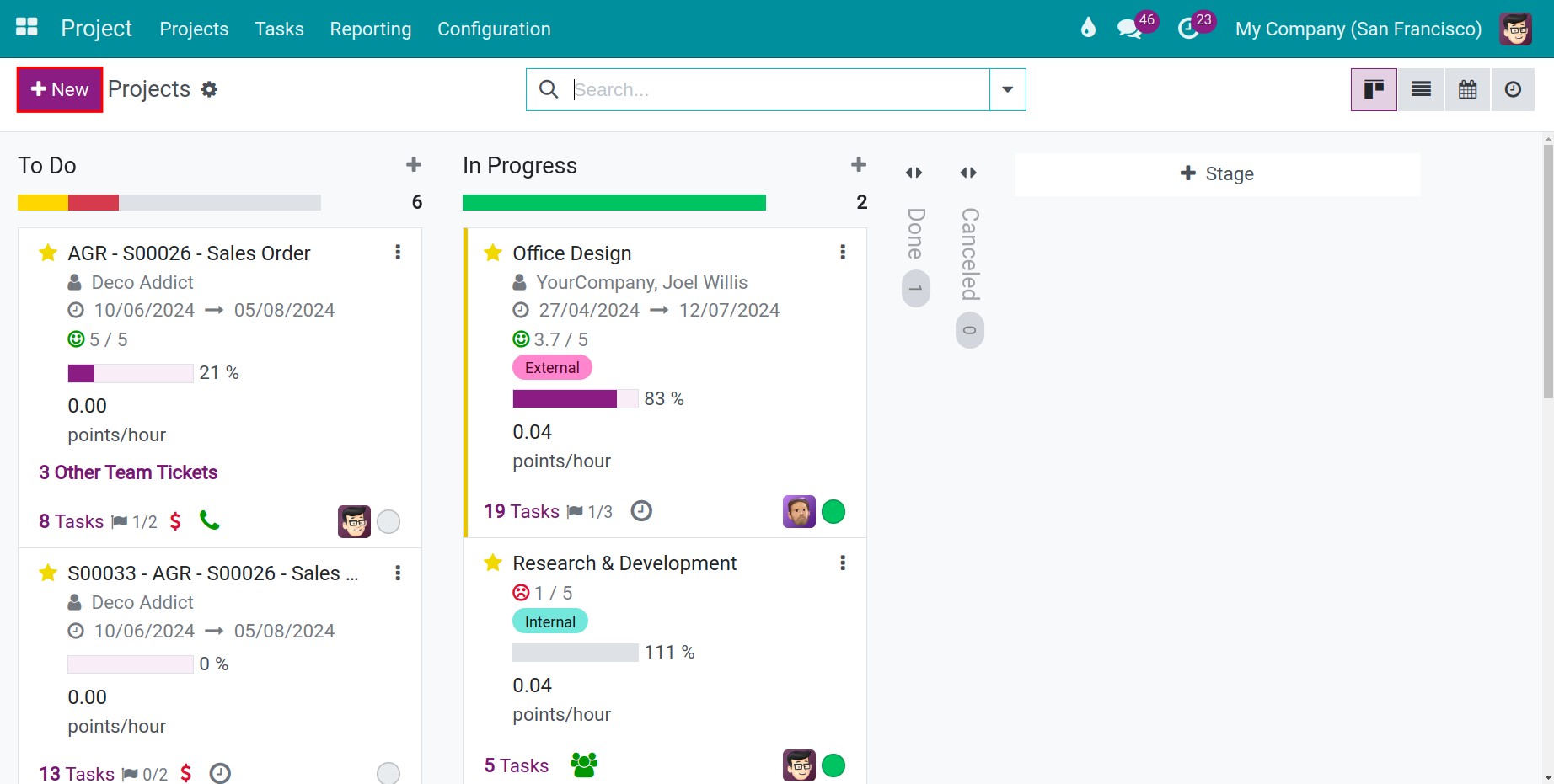 Create a new project