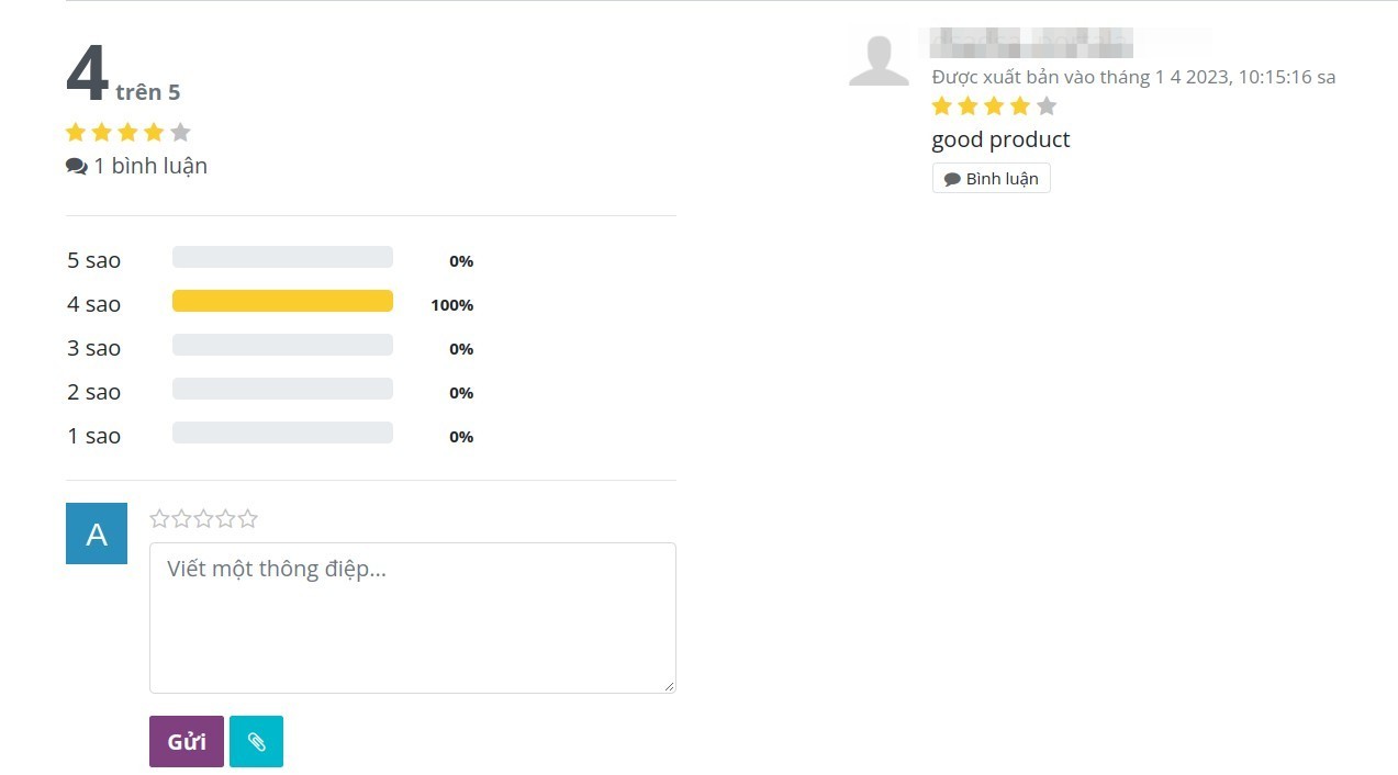 Customer rating