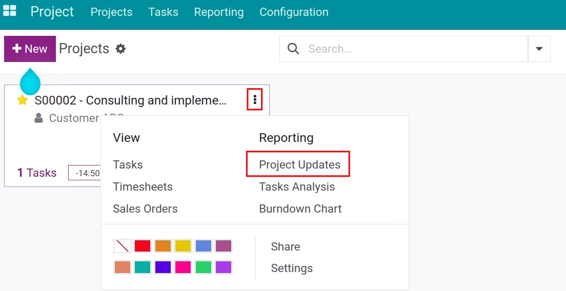Project Updates  in Viindoo
