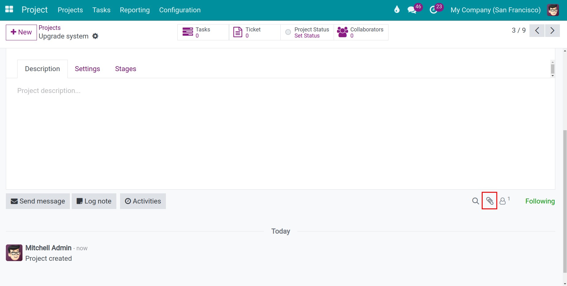 Add attachments to a project