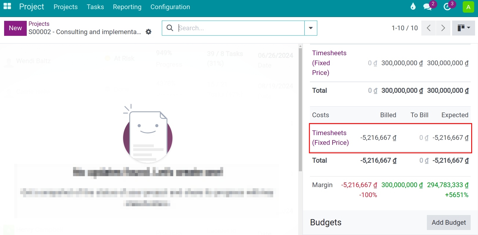 Employee costs in details Viindoo