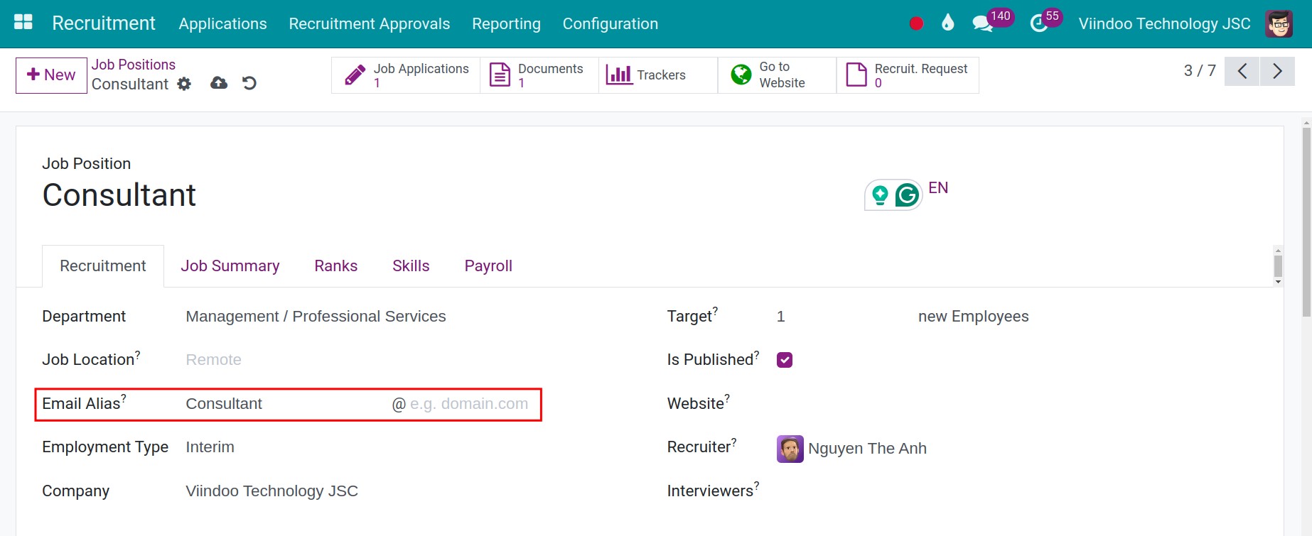 Email Alias