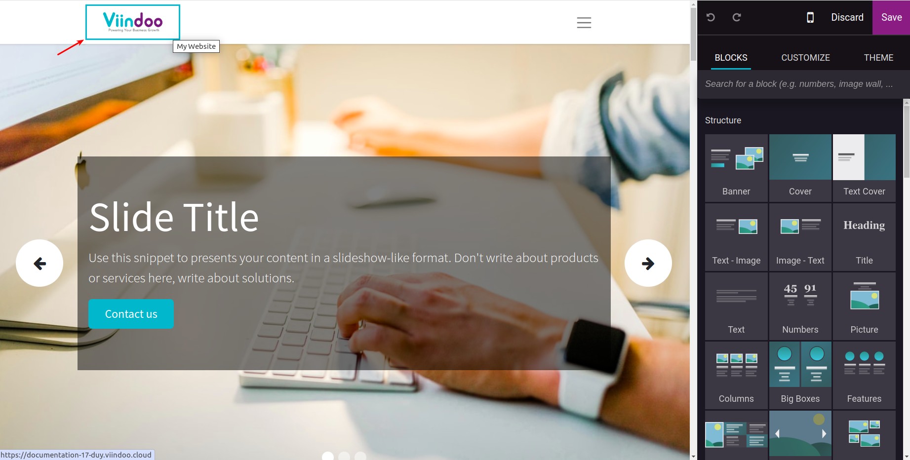 Add website logo - Viindoo Website
