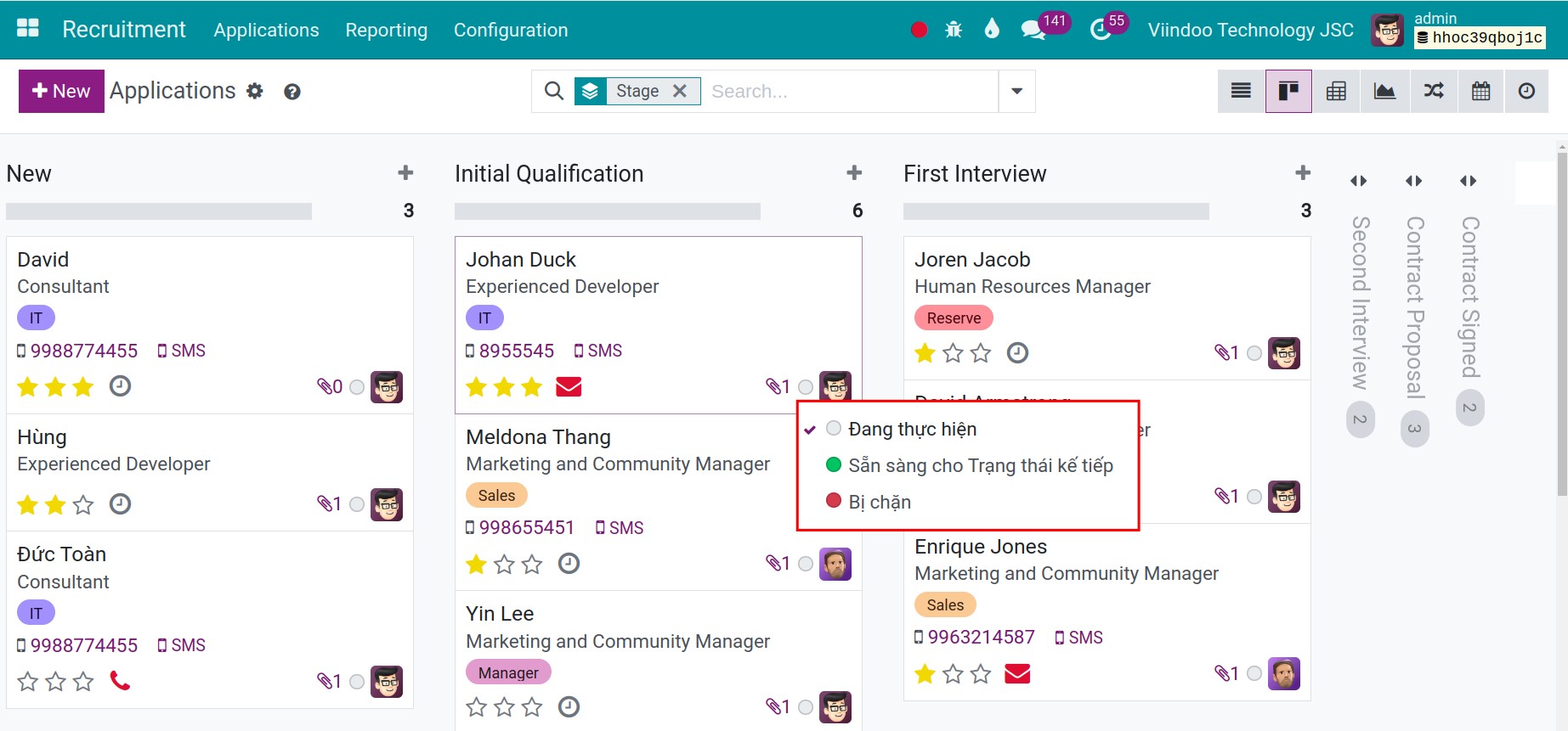 Kanban tags