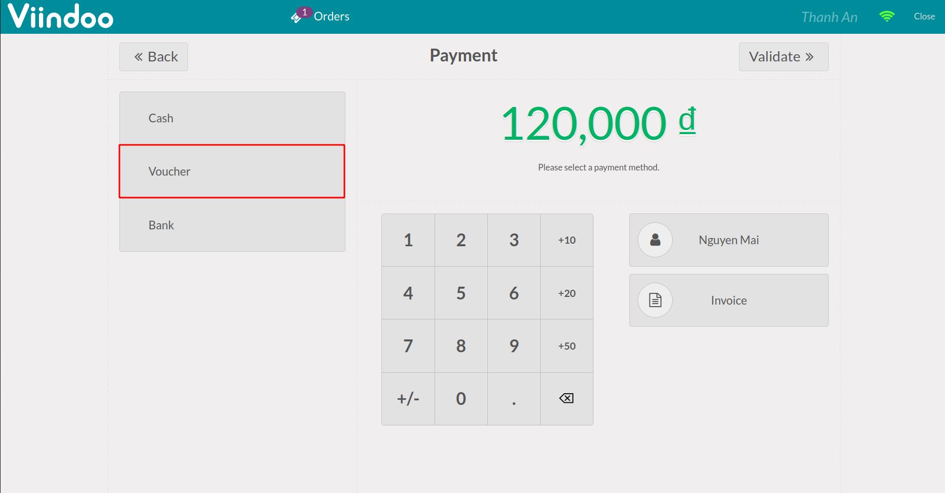 Voucher payment method