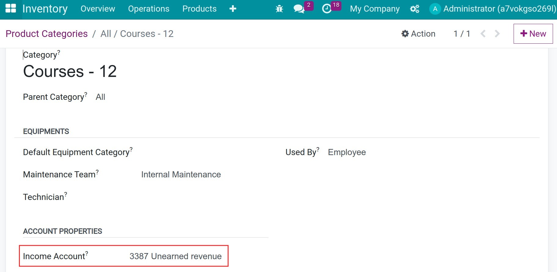 Product categories - Viindoo Accounting