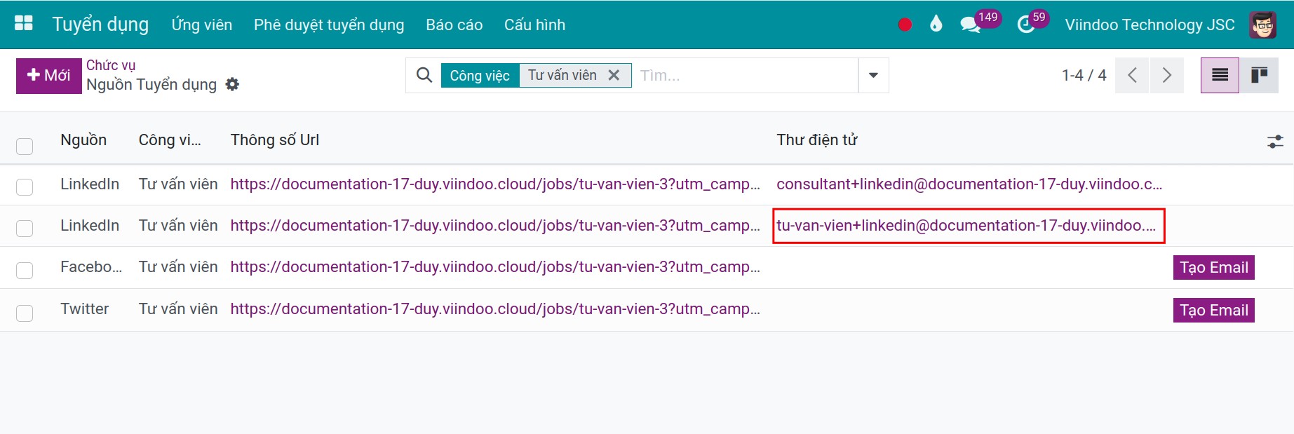 create an email