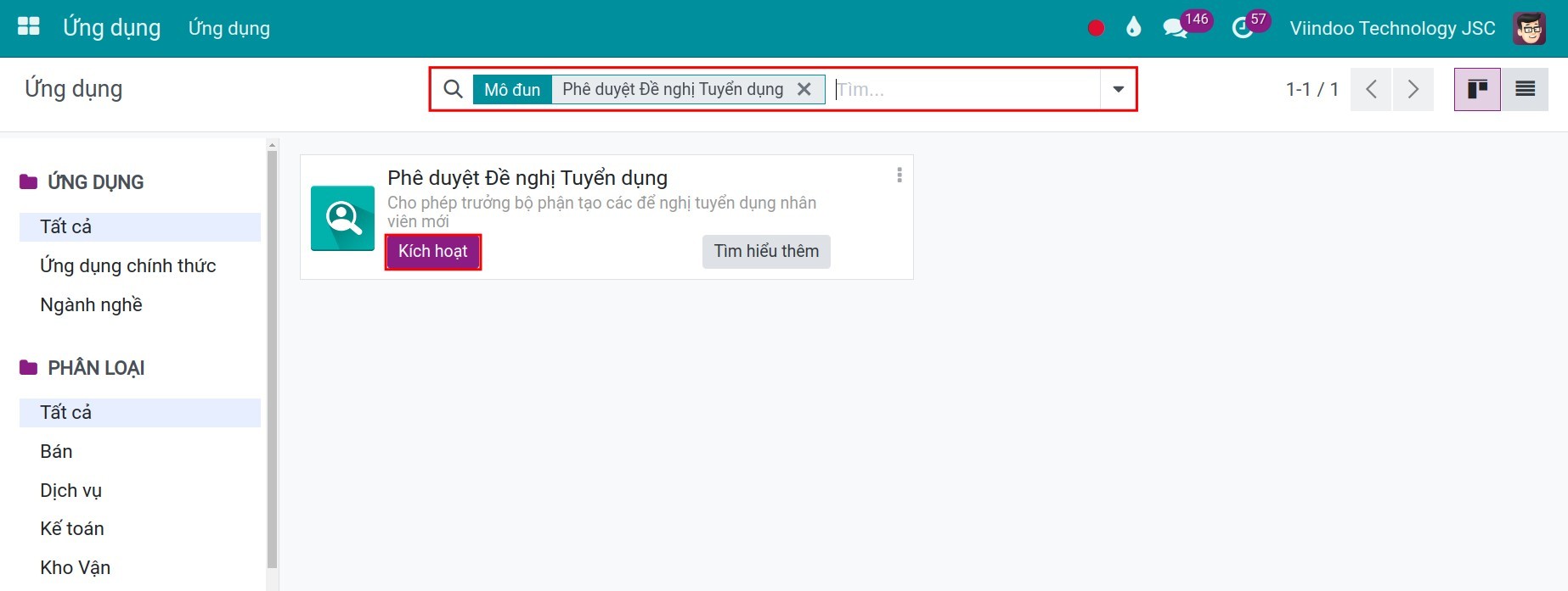 Cài đặt module
