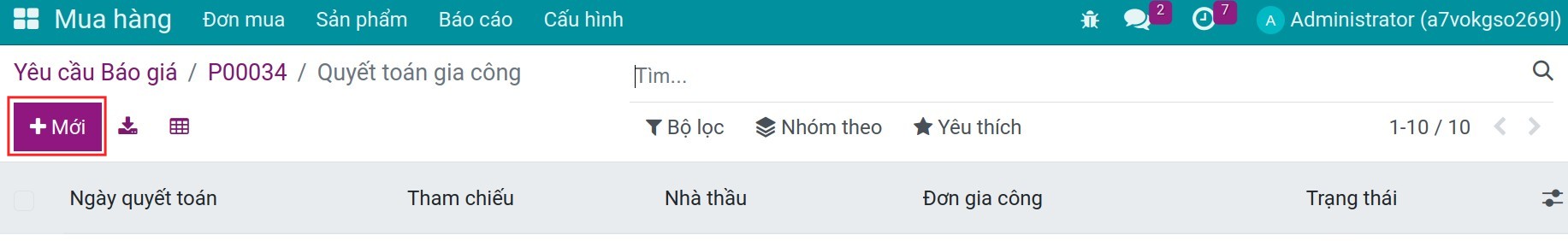 Yêu cầu quyết toán