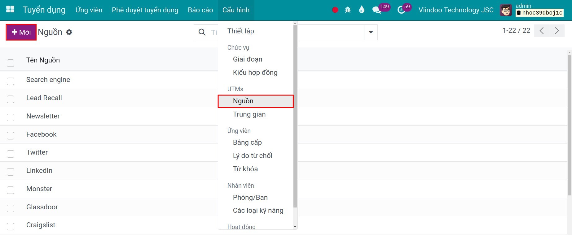 Tạo nguồn ứng viên