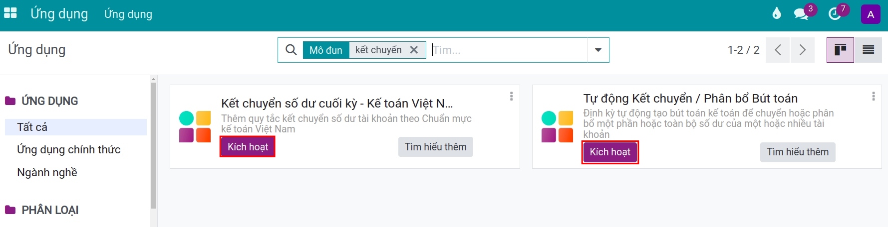 Hướng dẫn cài đặt ứng dụng kết chuyển số dư