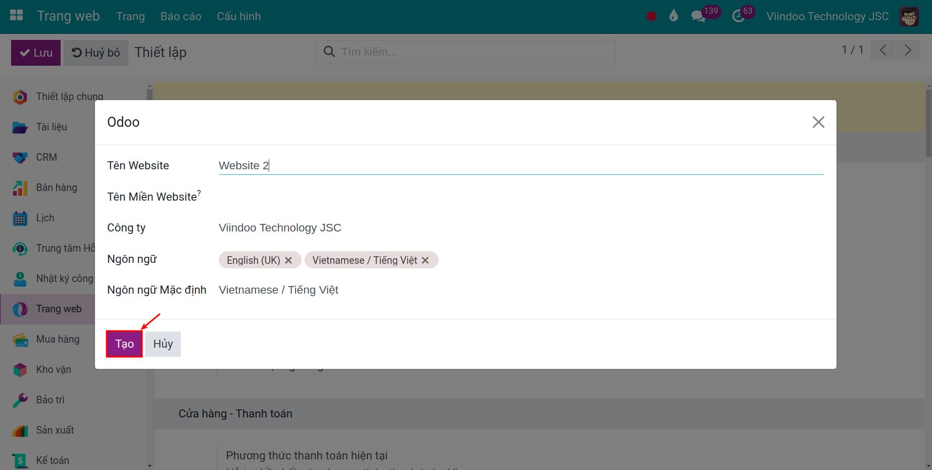 Thiết kế website