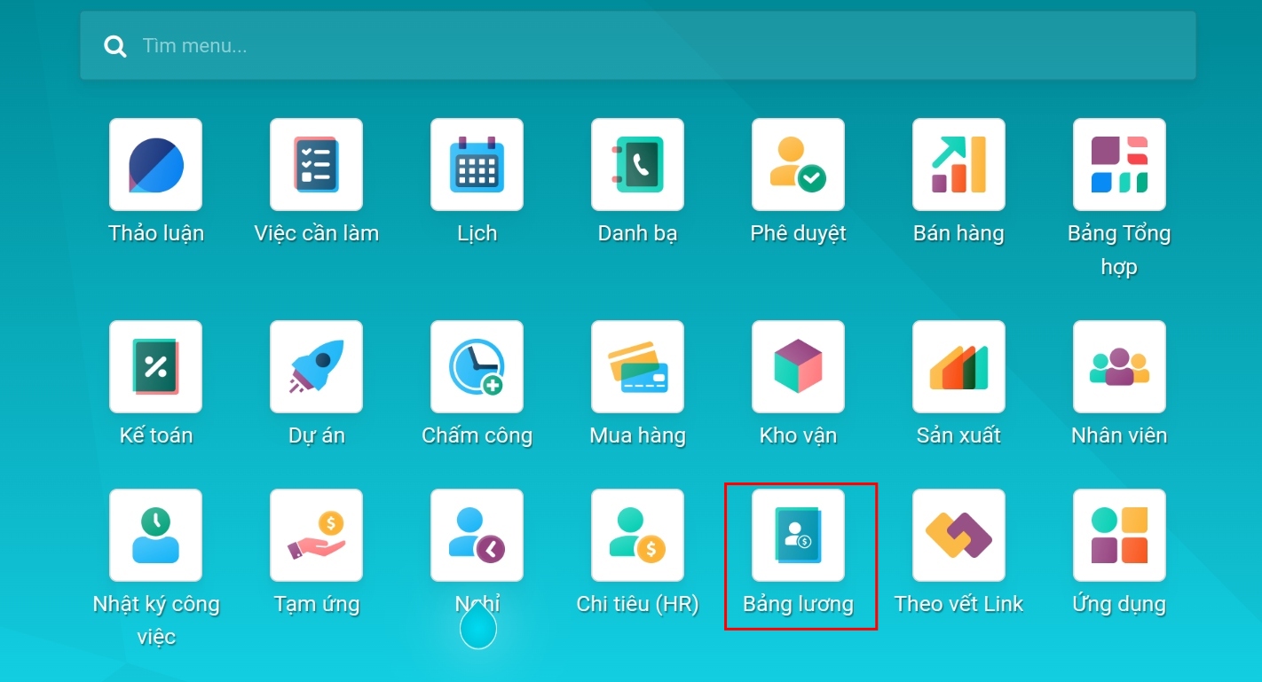 Ứng dụng quản lý Bảng lương Viindoo